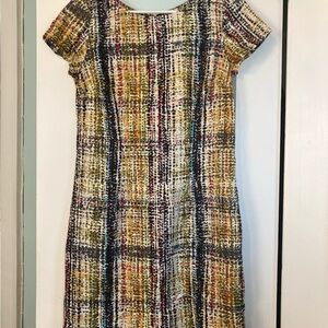 The Limited Colorful Dot & Stripe Sheath Dress - Size 4